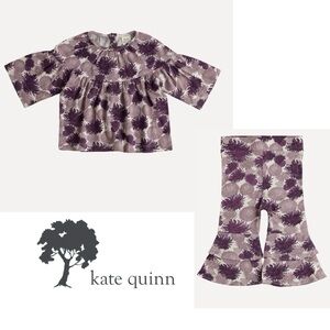 Kate Quinn Lilac Anemone Long Sleeve Tunic and Anne Pants Bundle, Size 3T